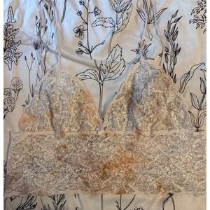 Alana‎ Gale Plus Size Full Lace Unlined Longline Bralette, Size 3XL